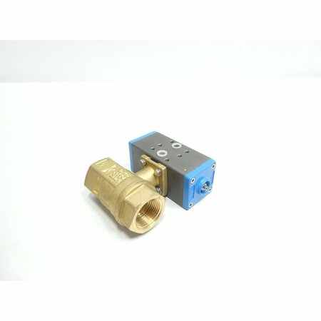 Valbia Pneumatic Brass Threaded 1In Npt Ball Valve 82DA0107